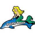 Pacific Beach Mermaid On Dolphin