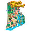 50 States Rhode Island Map