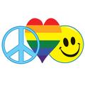 Peace Pride Flag Heart Happy