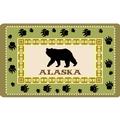 Bear Paw Prints Rectangle
