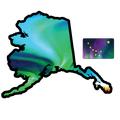 Northern Lights Map Outline