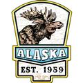 White Wood Moose Sign