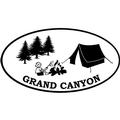 Camping Oval - B&W