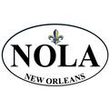Color Fleur-de-lis Euro Oval