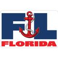 Florida FL Fat Letters With Anchor