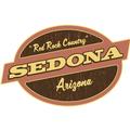 Sedona Brown and Orange Oval Sign
