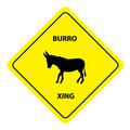 Burro Crossing Silhouette
