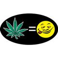 Pot Leaf Equals Happy Face