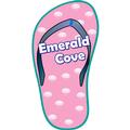 Pink Shell Print Flip Flop