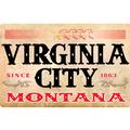 Virginia City, Montana Parchment Rectangle
