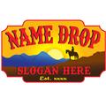 Red Ranch Sign Name Drop