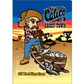 Calico Ghost Town miner, rail and cart