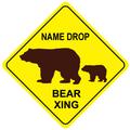 Bear Crossing Sign