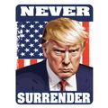 Trump Never Surrender Mug Shot