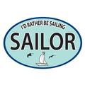 Sailor I'd Rather Be Sailing Oval