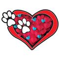 Heart with Dog Paws