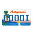 California License Plate Foodi
