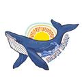 Whale with Sun Name Drop