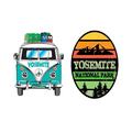Yosemite Bus Front View and Oval Vert