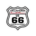 Route 66 Museum R66 Oklahoma Shield