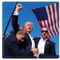 George Whitney Trump Shooting Flag