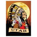 Utah Native American Head