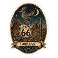 Road Runner Desert Night Scene Mother Rd