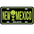 Black Alien License Plate