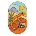Desert Stained Glass Gecko
