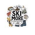 Ski More Cartoon