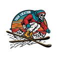 Skeleton Skier