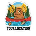 Fishing Bear Canoe