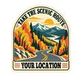 Scenic Route Fall Mountain View