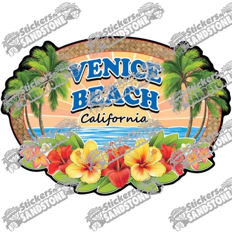 Stickers by Sandstone Wicker Hibiscus Oval